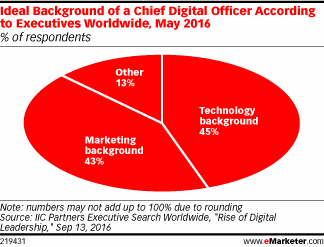 Ideal Background of a Chief Digital Officer According to Executives Worldwide, May 2016 (% of respondents)